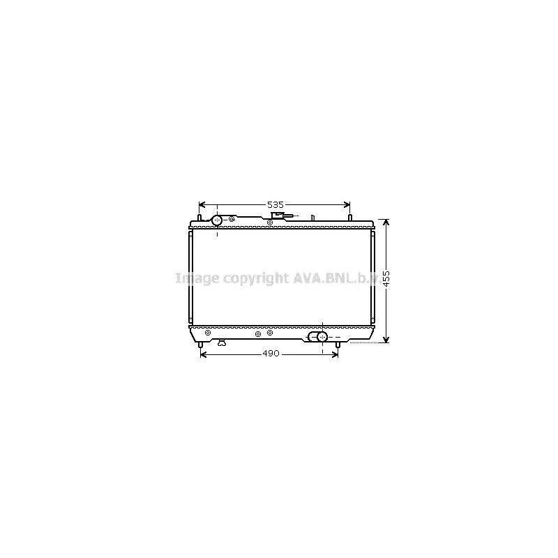 Radiateur, refroidissement du moteur AVA QUALITY COOLING KA2131