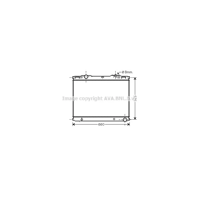Radiateur, refroidissement du moteur AVA QUALITY COOLING KA2133