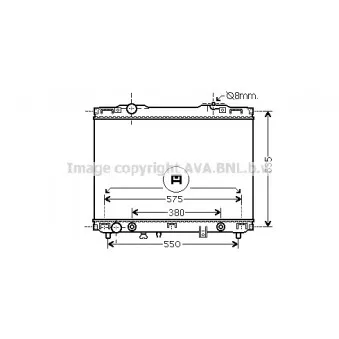 Radiateur, refroidissement du moteur AVA QUALITY COOLING KA2175