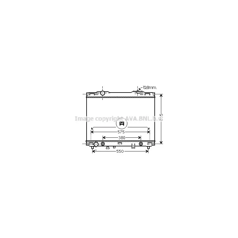 Radiateur, refroidissement du moteur AVA QUALITY COOLING KA2175