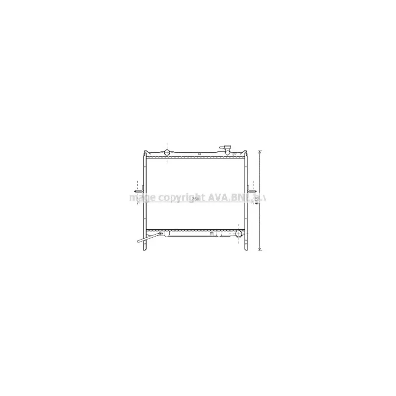 Radiateur, refroidissement du moteur AVA QUALITY COOLING KA2180