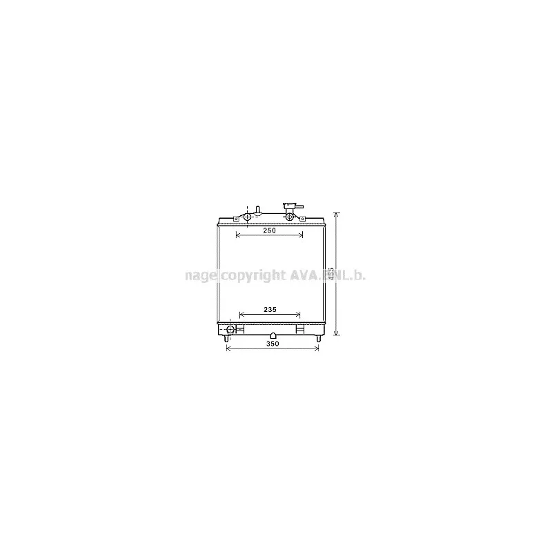 Radiateur, refroidissement du moteur AVA QUALITY COOLING KA2182