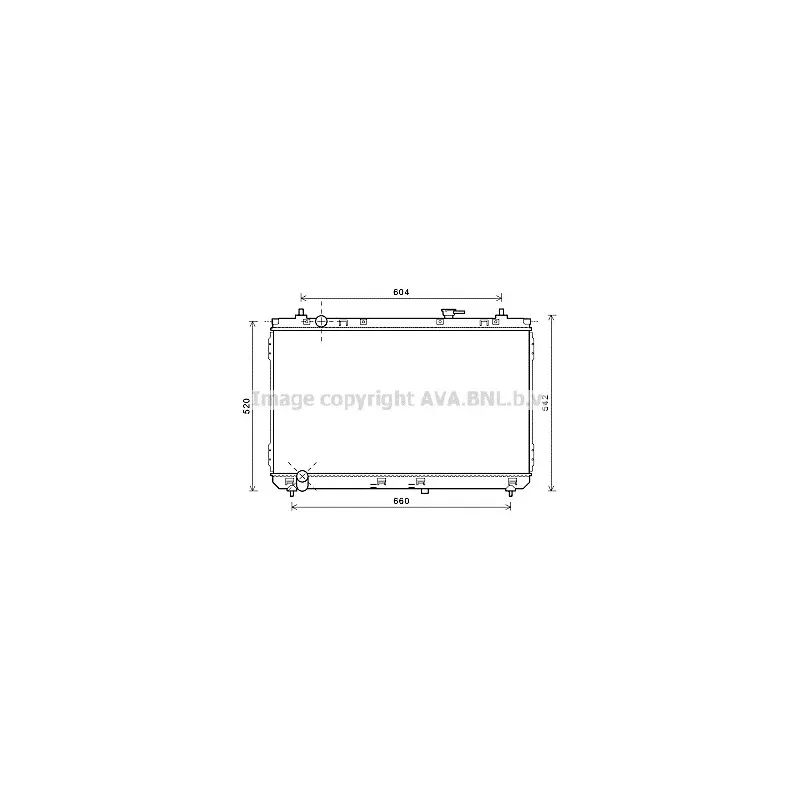 Radiateur, refroidissement du moteur AVA QUALITY COOLING KA2183