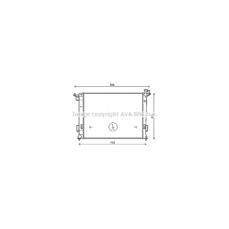Radiateur, refroidissement du moteur AVA QUALITY COOLING KA2238