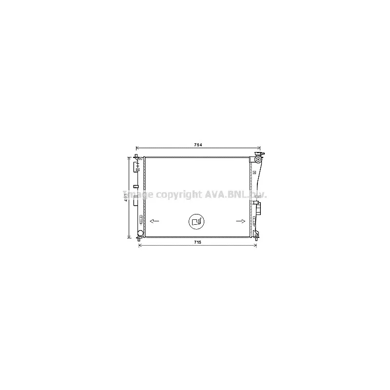 Radiateur, refroidissement du moteur AVA QUALITY COOLING KA2269