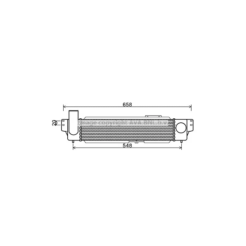 Intercooler, échangeur AVA QUALITY COOLING KA4140