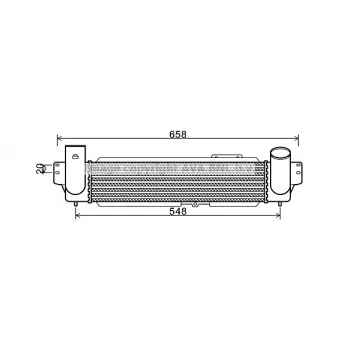 Intercooler, échangeur AVA QUALITY COOLING