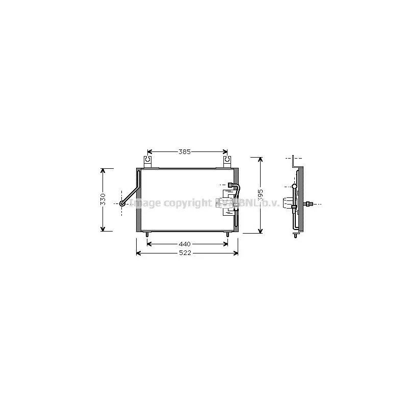 Condenseur, climatisation AVA QUALITY COOLING KA5004