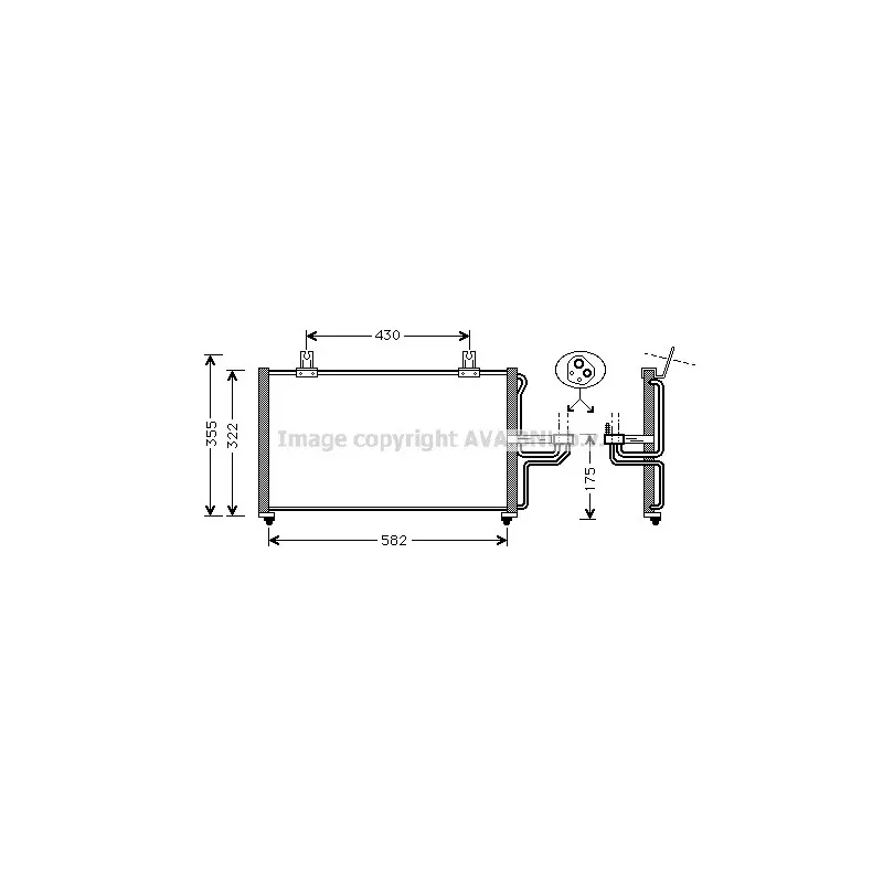 Condenseur, climatisation AVA QUALITY COOLING KA5005