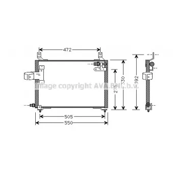 Condenseur, climatisation AVA QUALITY COOLING KA5006