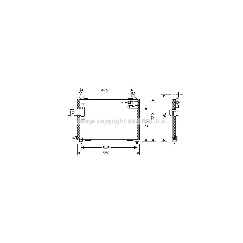 Condenseur, climatisation AVA QUALITY COOLING KA5006