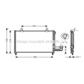 Condenseur, climatisation AVA QUALITY COOLING KA5012