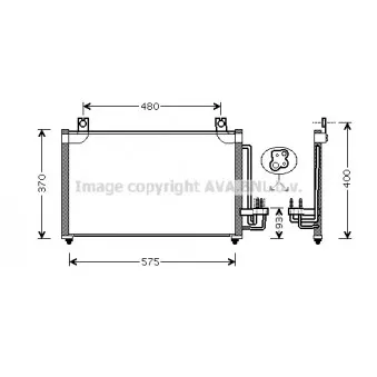 Condenseur, climatisation AVA QUALITY COOLING KA5031