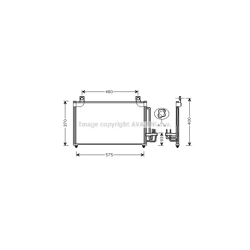 Condenseur, climatisation AVA QUALITY COOLING KA5031