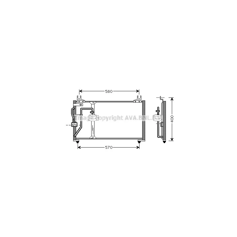 Condenseur, climatisation AVA QUALITY COOLING KA5062