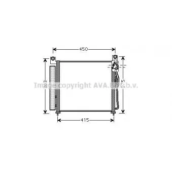 Condenseur, climatisation AVA QUALITY COOLING KA5065D