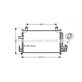 Condenseur, climatisation AVA QUALITY COOLING KA5068D