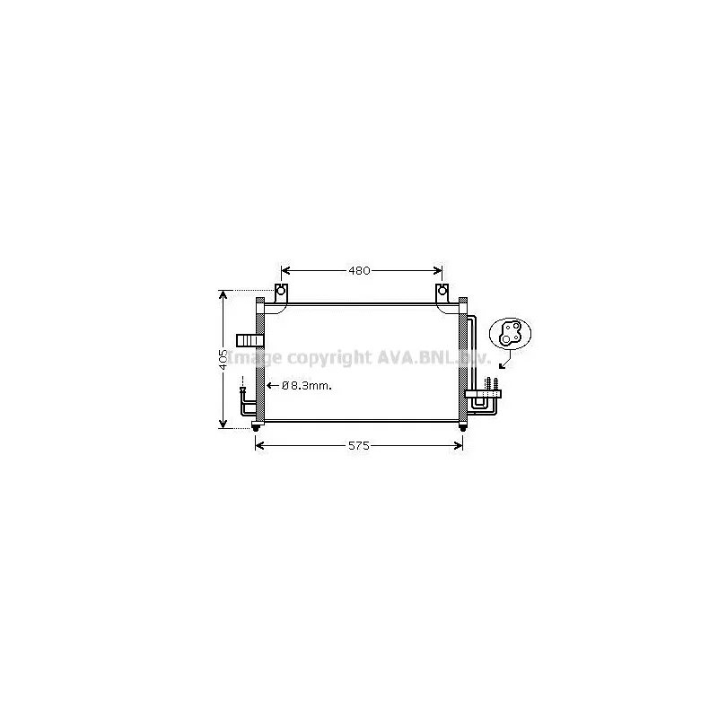 Condenseur, climatisation AVA QUALITY COOLING KA5068D