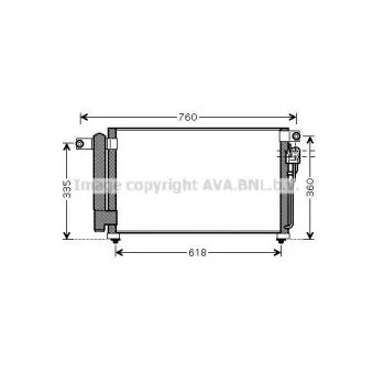 Condenseur, climatisation AVA QUALITY COOLING KA5081D