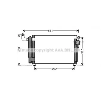 Condenseur, climatisation AVA QUALITY COOLING KA5082D