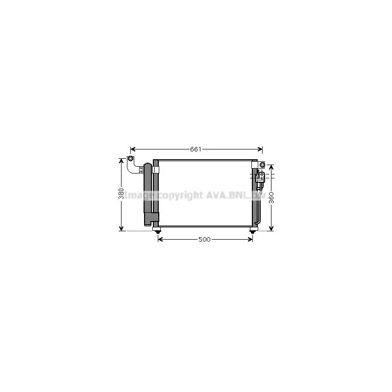 Condenseur, climatisation AVA QUALITY COOLING KA5082D