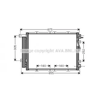 Condenseur, climatisation AVA QUALITY COOLING KA5091D