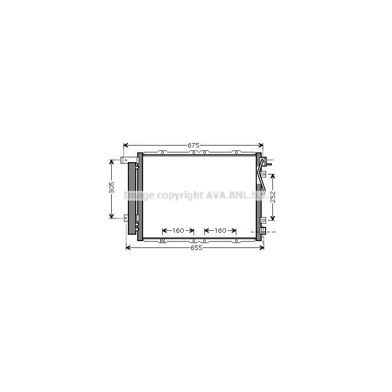 Condenseur, climatisation AVA QUALITY COOLING KA5091D