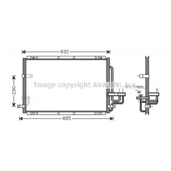 Condenseur, climatisation AVA QUALITY COOLING KA5092