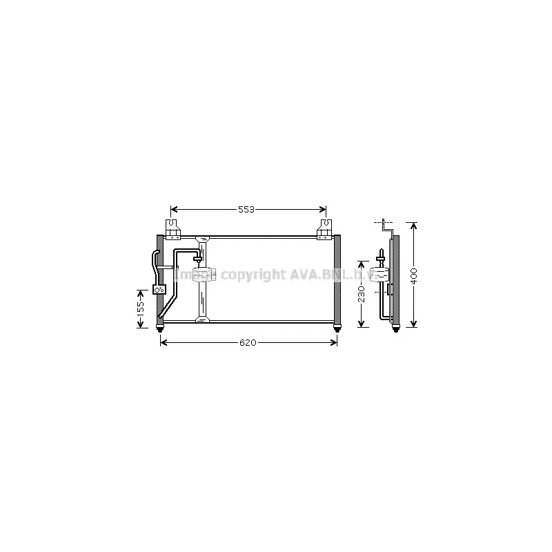 Condenseur, climatisation AVA QUALITY COOLING KA5094