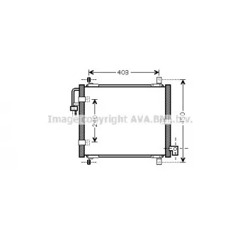 Condenseur, climatisation AVA QUALITY COOLING