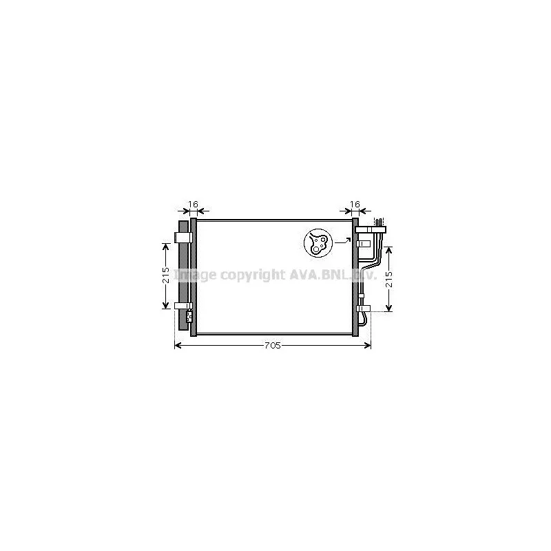 Condenseur, climatisation AVA QUALITY COOLING KA5102D