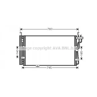 Condenseur, climatisation AVA QUALITY COOLING KA5104D