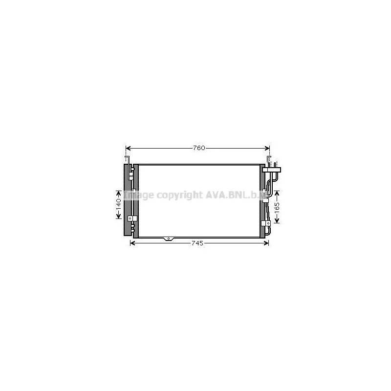 Condenseur, climatisation AVA QUALITY COOLING KA5104D