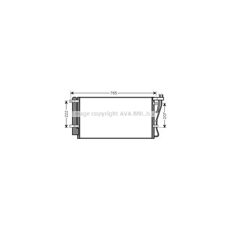 Condenseur, climatisation AVA QUALITY COOLING KA5105D