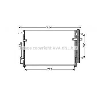 Condenseur, climatisation AVA QUALITY COOLING KA5111D