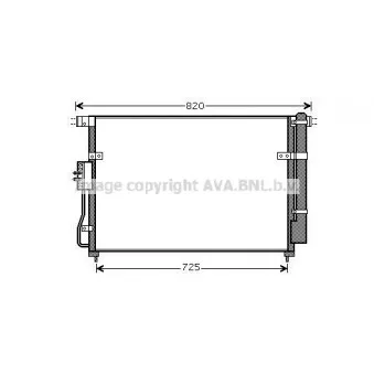 Condenseur, climatisation AVA QUALITY COOLING KA5112D