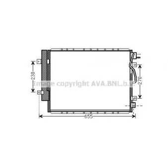 Condenseur, climatisation AVA QUALITY COOLING KA5123D