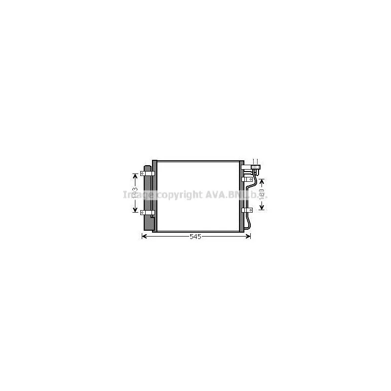 Condenseur, climatisation AVA QUALITY COOLING KA5134D