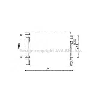 Condenseur, climatisation AVA QUALITY COOLING KA5149D