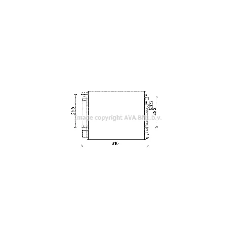 Condenseur, climatisation AVA QUALITY COOLING KA5149D