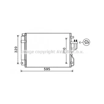 Condenseur, climatisation AVA QUALITY COOLING KA5151D