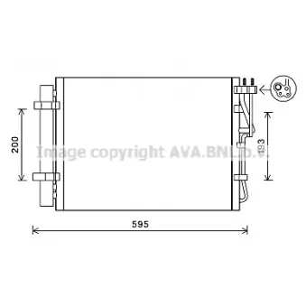 Condenseur, climatisation AVA QUALITY COOLING KA5198D