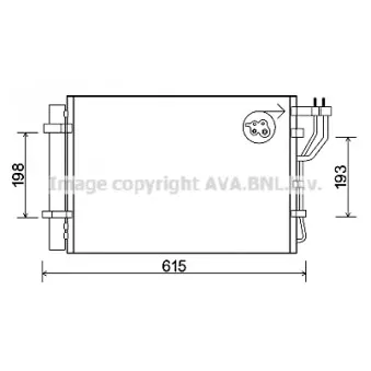 Condenseur, climatisation AVA QUALITY COOLING KA5206D