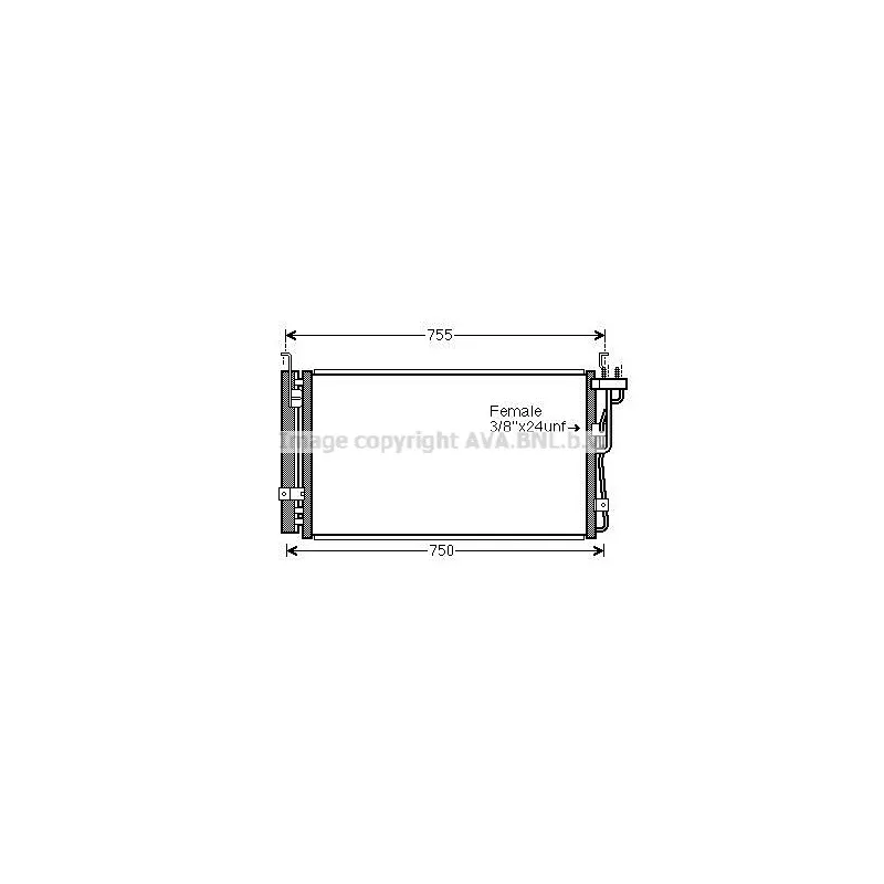 Condenseur, climatisation AVA QUALITY COOLING KA5210D