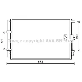 Condenseur, climatisation AVA QUALITY COOLING KA5229D