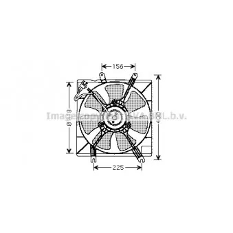 Ventilateur, refroidissement du moteur AVA QUALITY COOLING KA7501