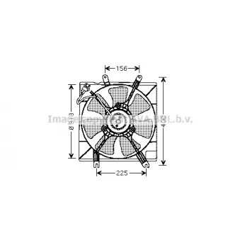 Ventilateur, refroidissement du moteur AVA QUALITY COOLING KA7502