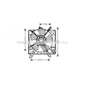 Ventilateur, refroidissement du moteur AVA QUALITY COOLING KA7505
