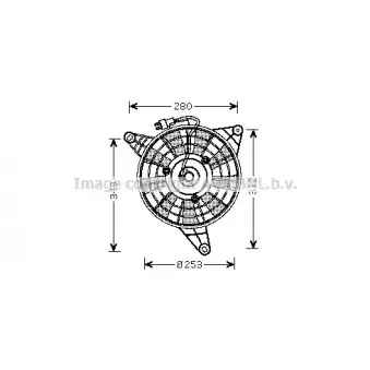 Ventilateur, refroidissement du moteur AVA QUALITY COOLING KA7510