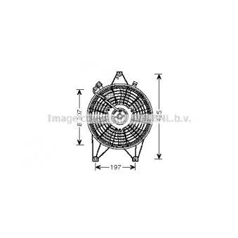 Ventilateur, refroidissement du moteur AVA QUALITY COOLING KA7511